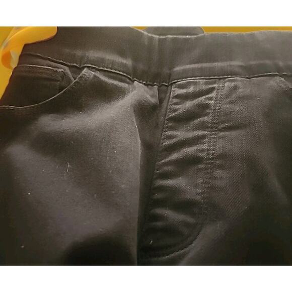 Soft Surroundings Pants Size 2/4 Black Straight Pull On Stretch Denim NEW A106 - Picture 7 of 7